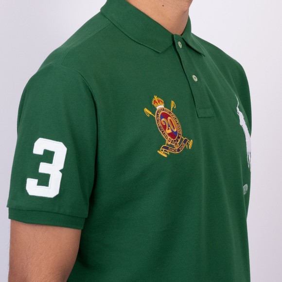 Polo Ralph Lauren Mens Green 20th Anniversary Polo Shirt main image