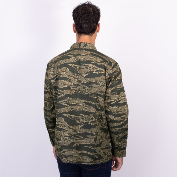 Maharishi Mens Green Bonsai Tigerstripe L/S Utility Shirt main image