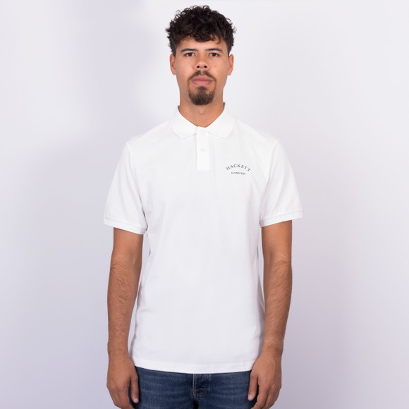 Hackett Mens Off-White Heritage Essential Polo Shirt main image