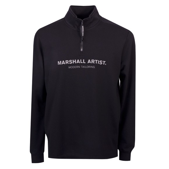 Marshall Artist Mens Black Microsphere 1/4 Zip Sweatshirt