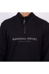 Marshall Artist Mens Black Microsphere 1/4 Zip Sweatshirt