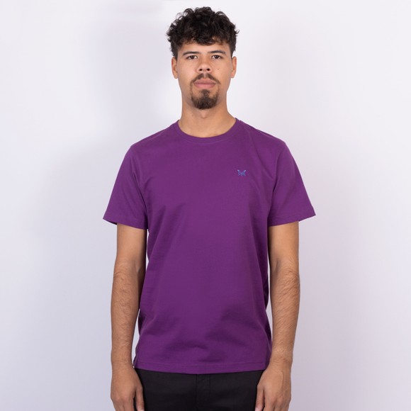 Crew Clothing Company Mens Purple Classic T-Shirt
