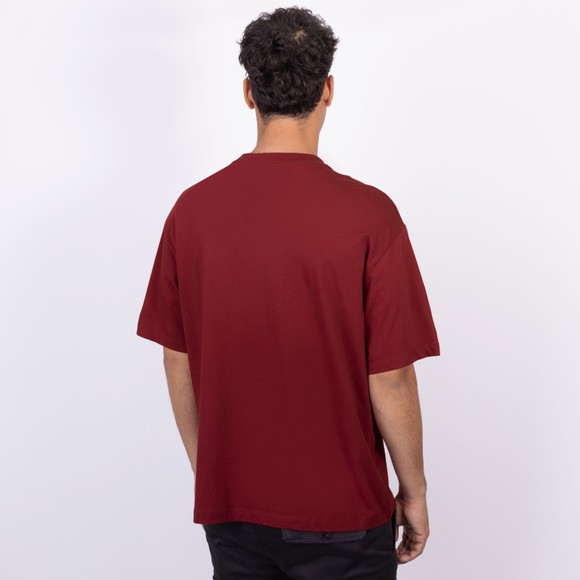 Calvin Klein Jeans Mens Red Micro Monologo T-Shirt main image