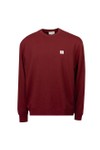 Calvin Klein Jeans Mens Red Terry Badge Sweatshirt