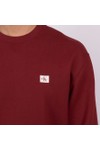 Calvin Klein Jeans Mens Red Terry Badge Sweatshirt