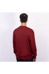 Calvin Klein Jeans Mens Red Terry Badge Sweatshirt