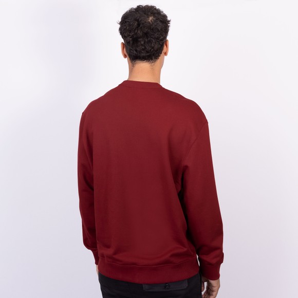 Calvin Klein Jeans Mens Red Terry Badge Sweatshirt main image