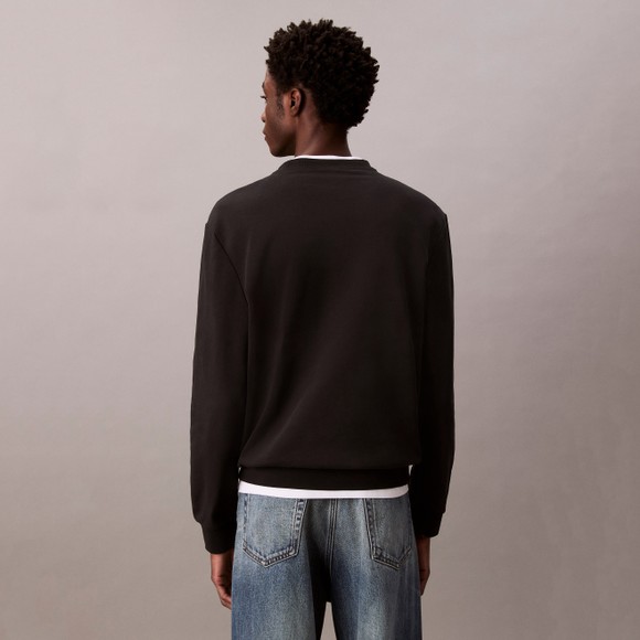 Calvin Klein Jeans Mens Black Terry Badge Sweatshirt main image