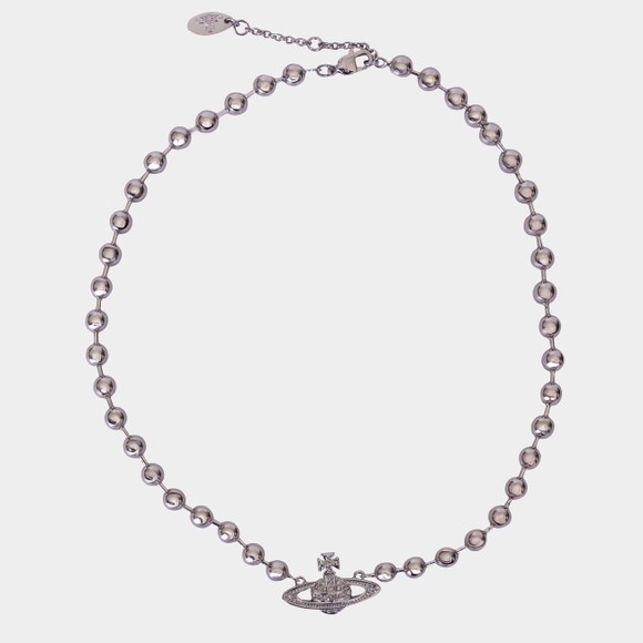 Vivienne Westwood Womens Silver Thames Mini Bas Relief Choker main image