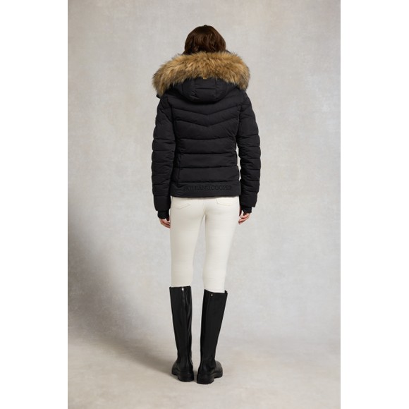 Holland Cooper Womens Black Whistler Puffer Jacket #3