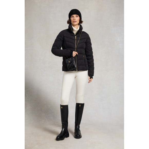 Holland Cooper Womens Black Whistler Puffer Jacket #4