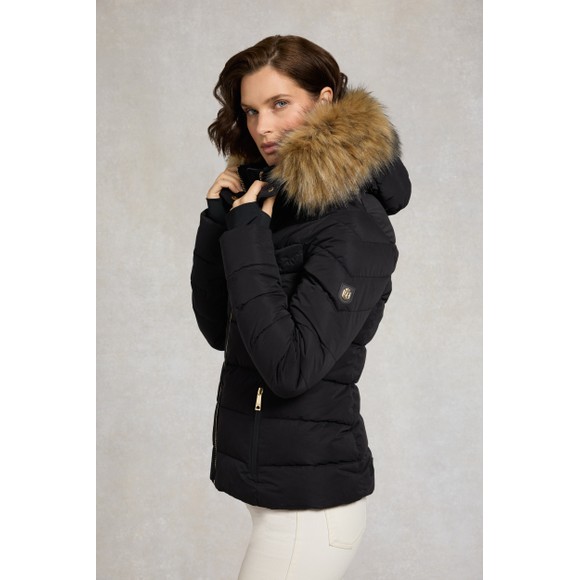 Holland Cooper Womens Black Whistler Puffer Jacket #5