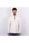 Marshall Artist Mens Beige Microsphere 1/4 Zip Sweatshirt