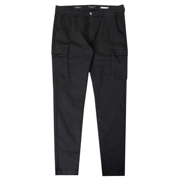 Replay Mens Black Jaan Cargo Trouser