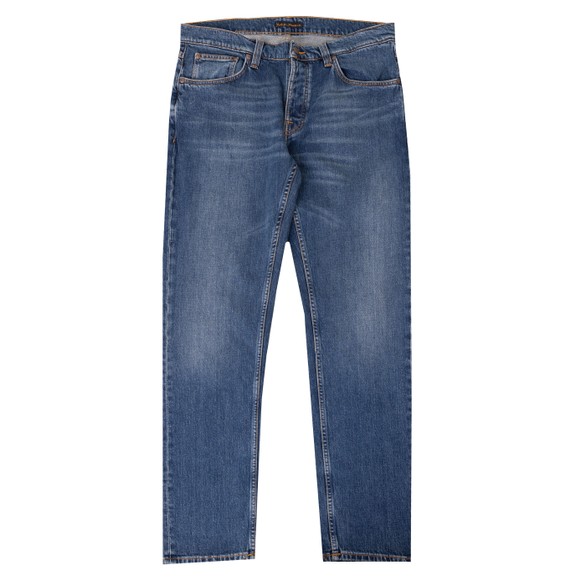 Nudie Jeans Mens Blue Solid Ollie Jean