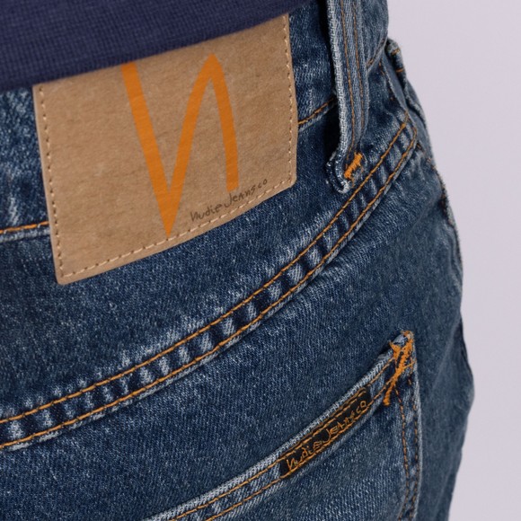 Nudie Jeans Mens Blue Solid Ollie Jean main image