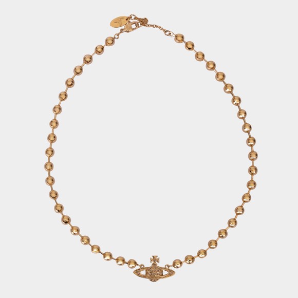 Vivienne Westwood Womens Gold Thames Mini Bas Relief Choker main image