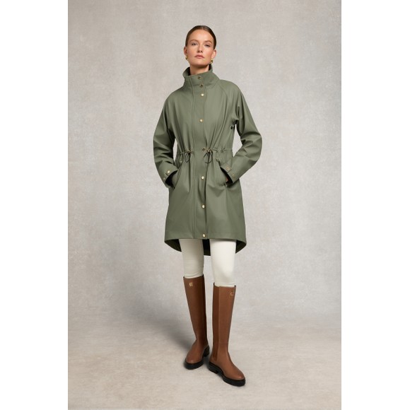 Holland Cooper Womens Green Chartwell Rain Parka main image