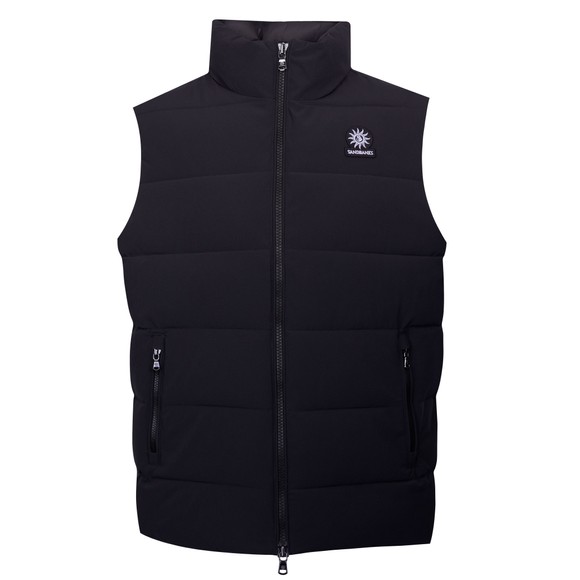 Sandbanks Mens Black Clifftop Zip Pocket Gilet main image