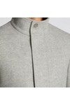 Remus Mens Grey Jacob Tailored Overcoat