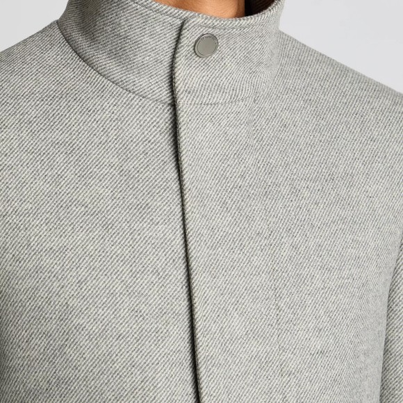 Remus Mens Grey Jacob Tailored Overcoat main image