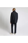 Remus Mens Blue Jacob Tailored Overcoat