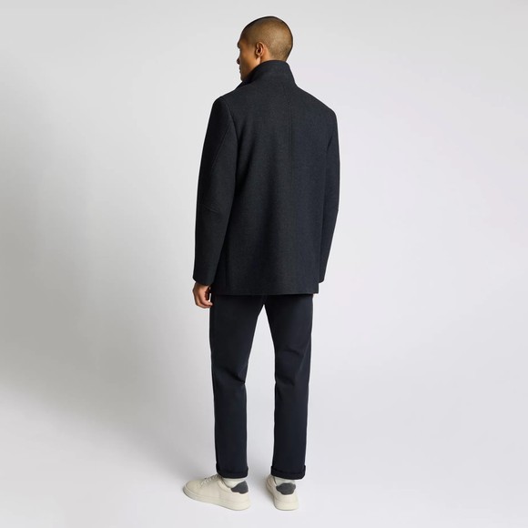 Remus Mens Blue Jacob Tailored Overcoat main image