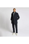 Remus Mens Blue Jacob Tailored Overcoat