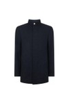 Remus Mens Blue Jacob Tailored Overcoat