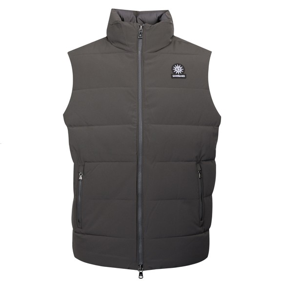 Sandbanks Mens Grey Clifftop Zip Pocket Gilet main image