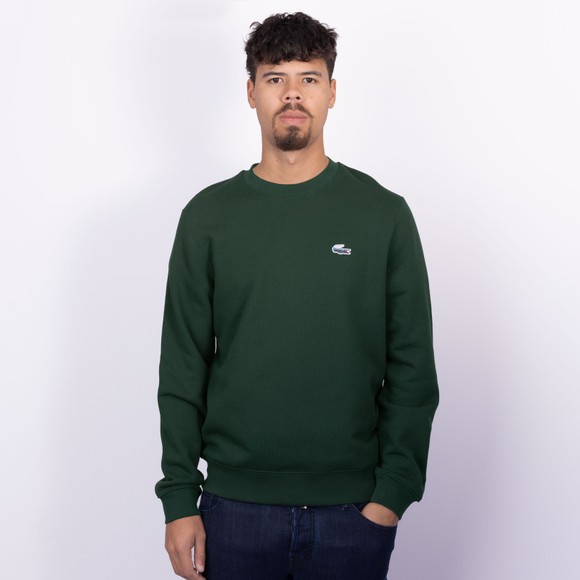 Lacoste Mens Green Landscape Croc Fleece Sweatshirt main image
