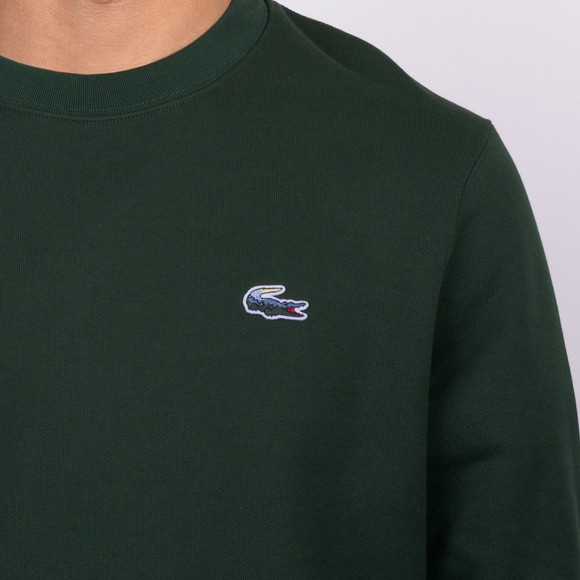 Lacoste Mens Green Landscape Croc Fleece Sweatshirt main image