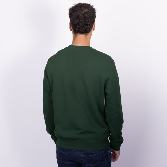 Lacoste Mens Green Landscape Croc Fleece Sweatshirt main image