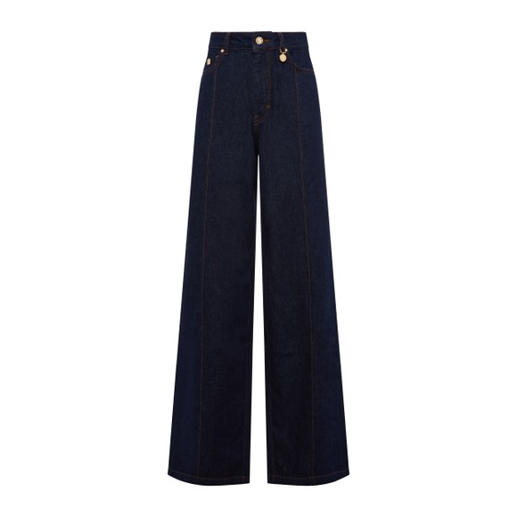 Holland Cooper Womens Blue Lily Wide Leg Jean #3