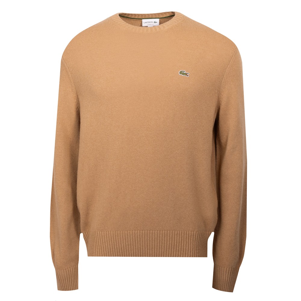 Carded Wool Crew Neck Knitted Jumper Carded Wool Crew Neck Knitted Jumper