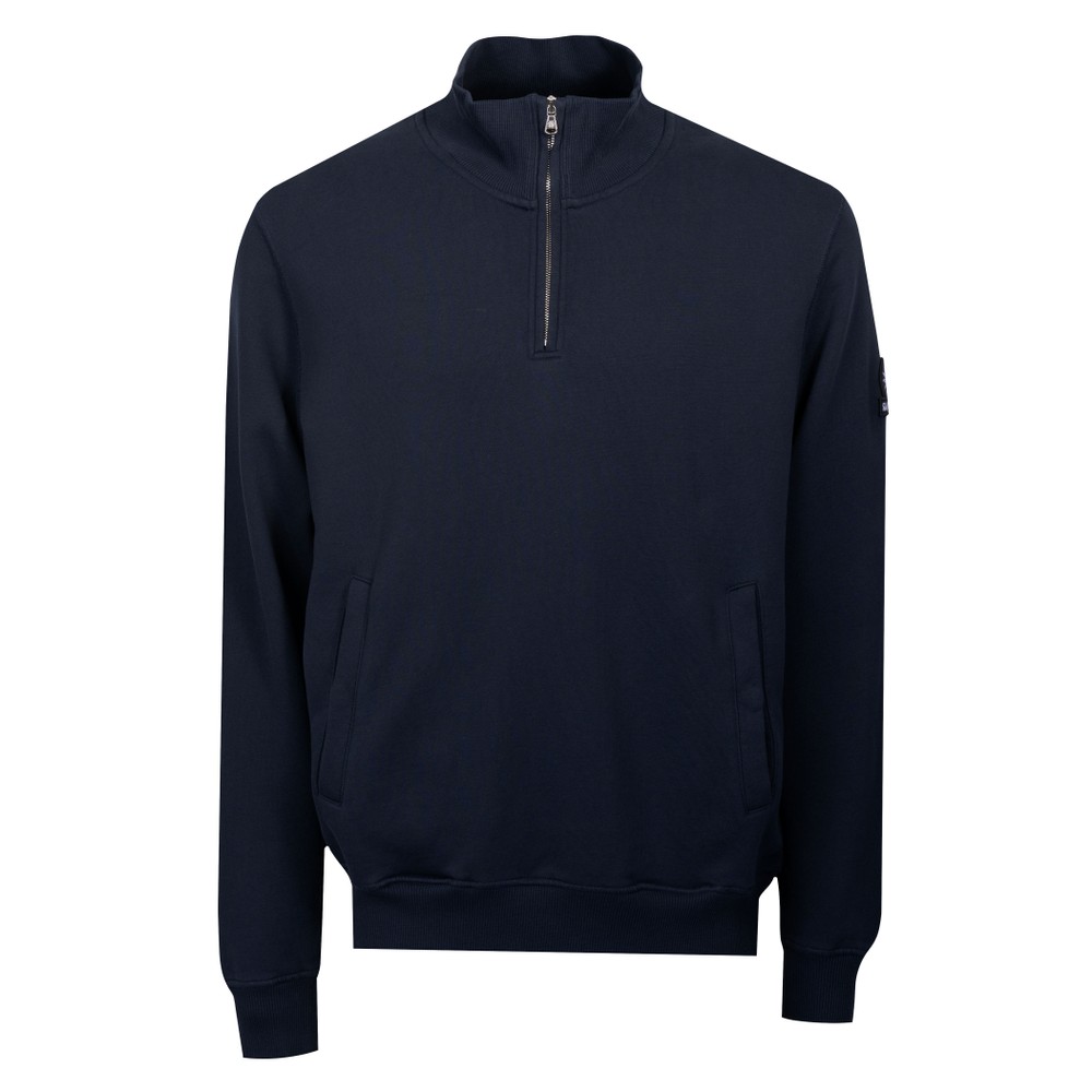 Badge Logo Half Zip Sweatshirt