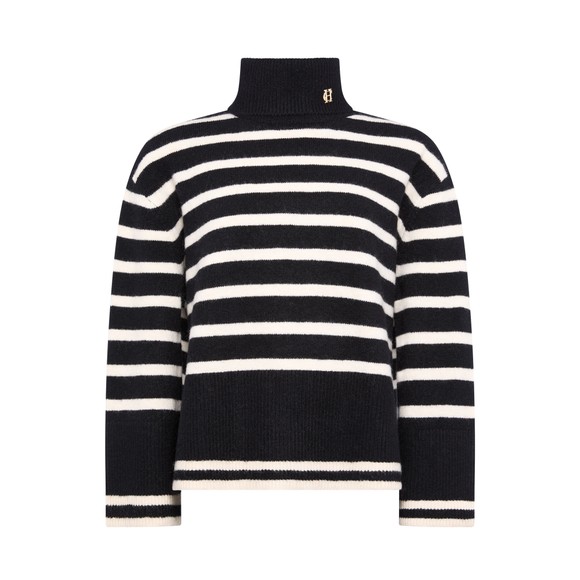 Holland Cooper Womens Black Antonia Roll Neck Knit #3