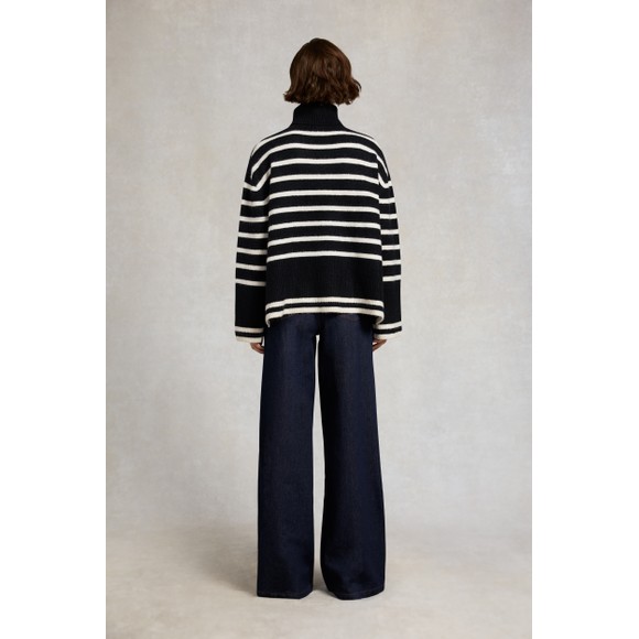 Holland Cooper Womens Black Antonia Roll Neck Knit #4