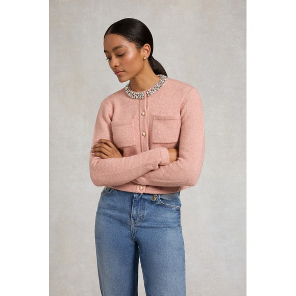 Holland Cooper Womens Pink Matilda Cardigan #2