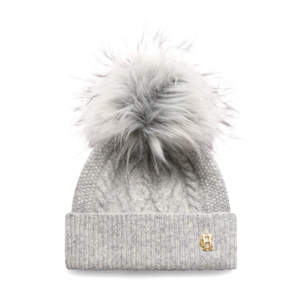 Sloane Cable Bobble Hat