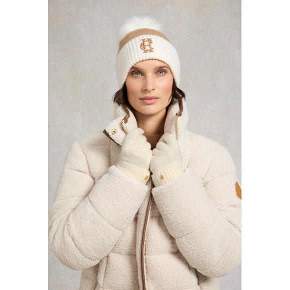 Holland Cooper Womens Off-White Classic Logo Gloves  #3