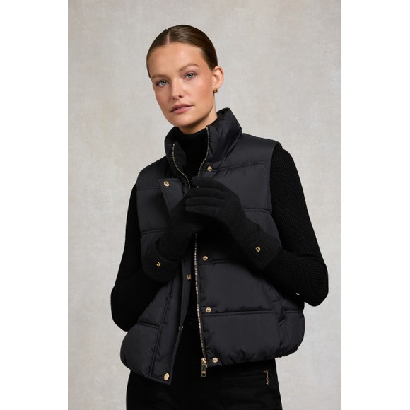 Holland Cooper Womens Black Classic Logo Gloves  #3