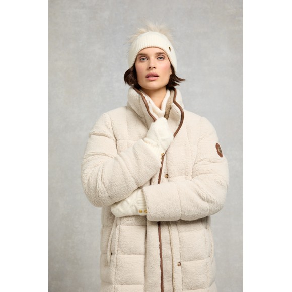 Holland Cooper Womens Off-White Sloane Fingerless Gloves #3