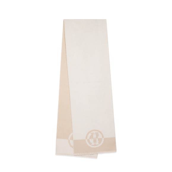 Holland Cooper Womens Off-White Jacquard Scarf #4