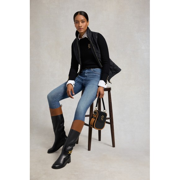 Holland Cooper Womens Black Bridle Boot main image