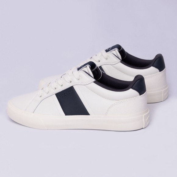 Hackett Mens White Blake Heritage Leather Trainer  main image