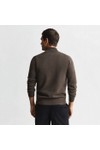 Gant Mens Brown Superfine Lambswool Half Zip