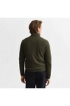 Gant Mens Green Superfine Lambswool Half Zip