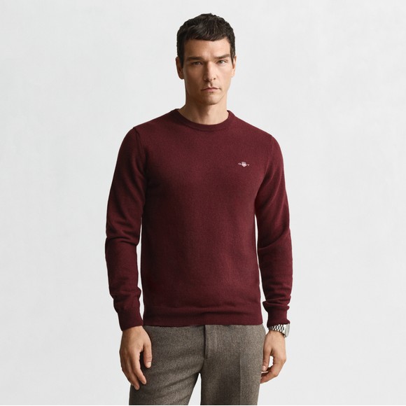 Gant Mens Purple Crew Neck Jumper main image