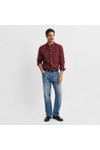 Gant Mens Red Classic Poplin Check Shirt